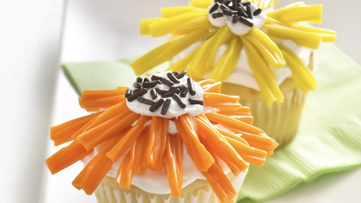 Flower-Power Cupcakes