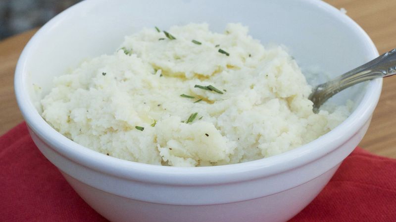 Garlic-Parmesan Cauliflower Mash