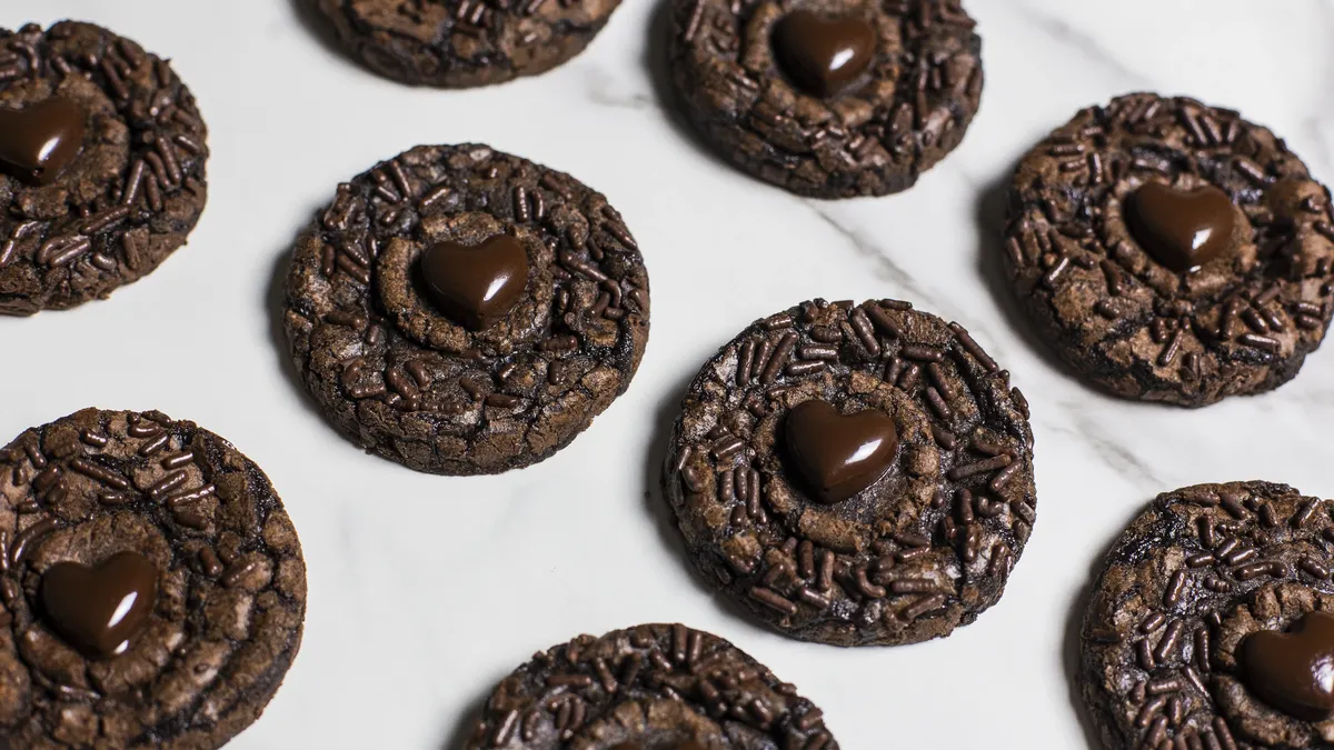 Stacked Brownie Valentine Cookies 