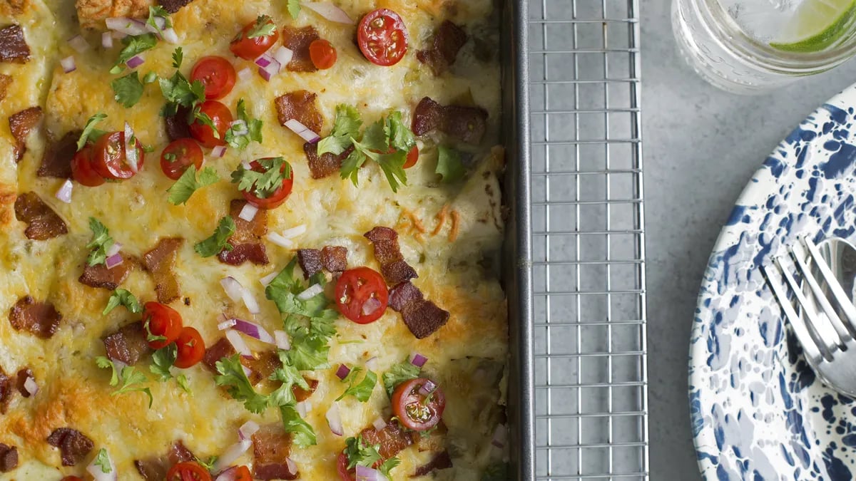 Chicken-Bacon-Ranch Enchiladas