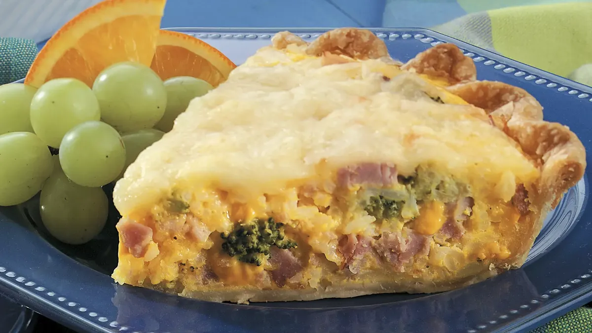 Ham, Broccoli and Rice Pie