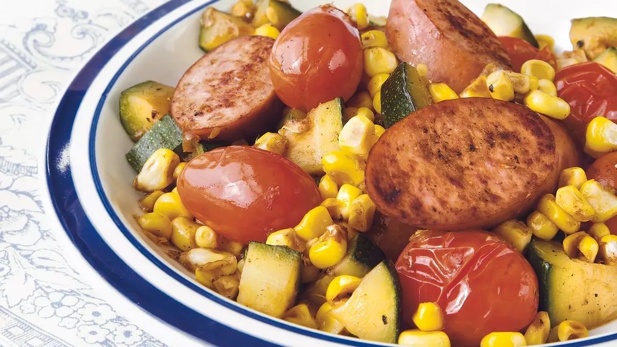 Sausage and Vegetable Skillet