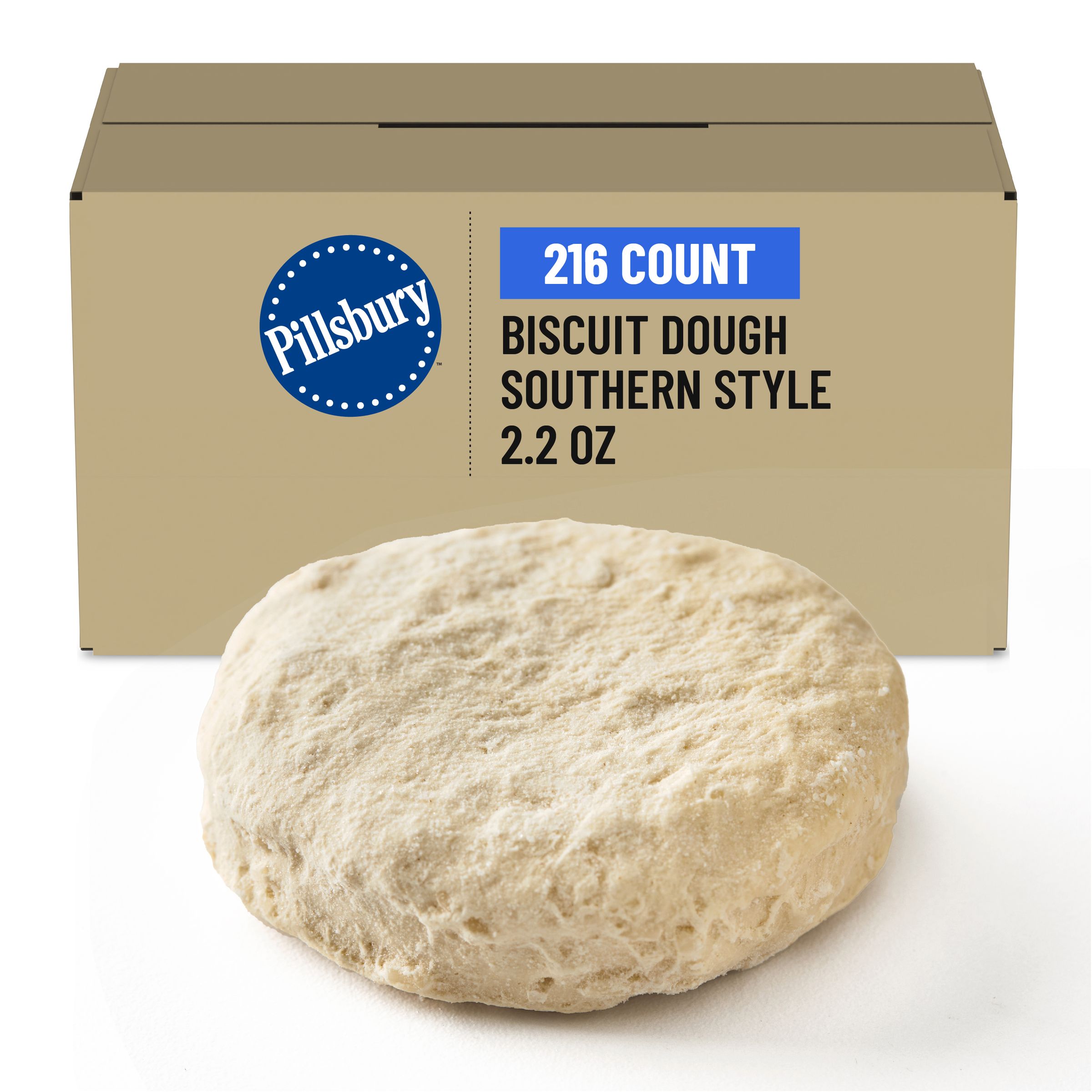  Case Optimized Hero Pillsbury Frozen Biscuit Dough Bulk Southern Style 216/2.2 OZ