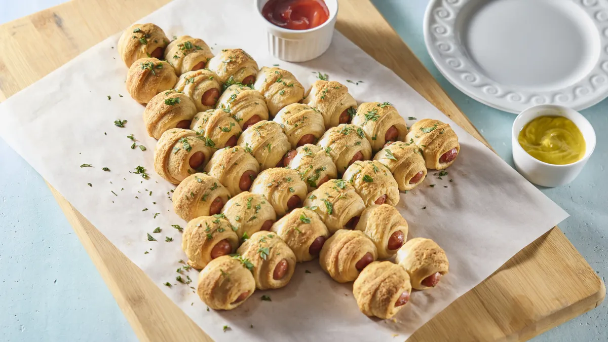 Pigs in a Blanket Christmas Tree