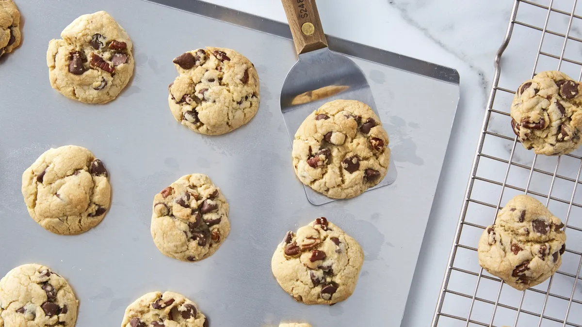 Vegan Chocolate Chip Cookies with Pecans
