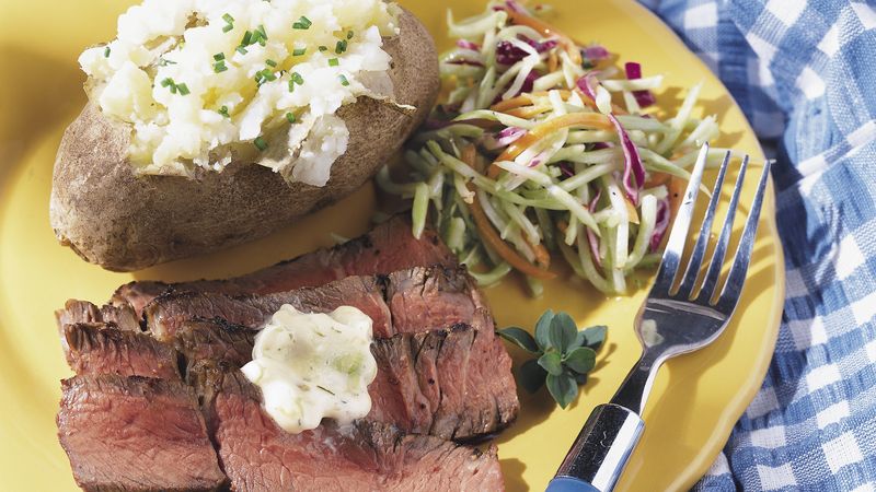 Grilled Sirloin with Bearnaise Butter
