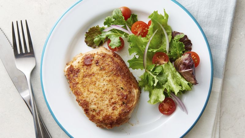 Parmesan-Crusted Pork Chops