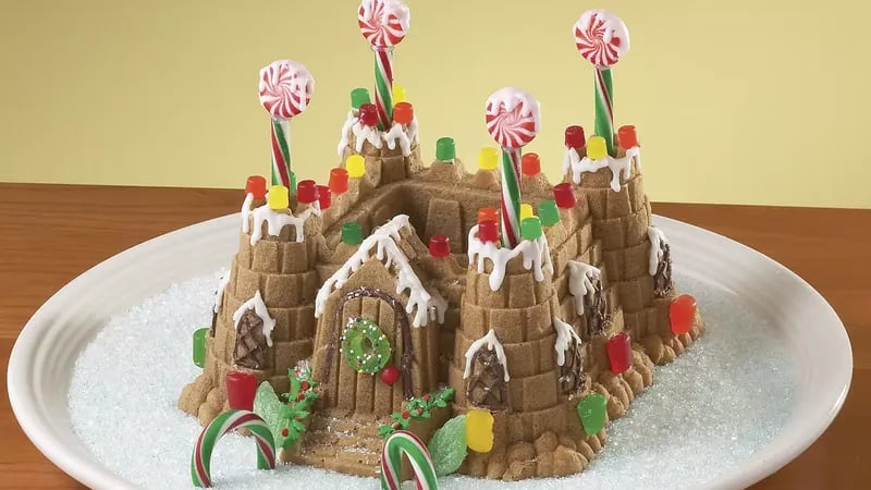 Gingerbread Castle Cake