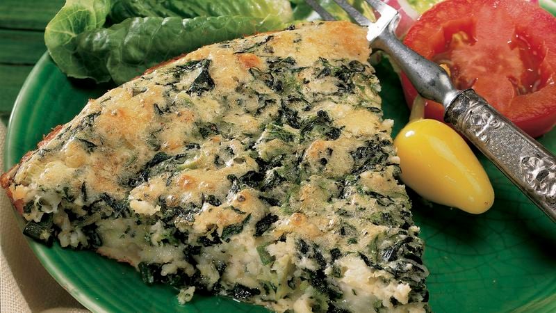 Impossibly Easy Spinach and Feta Pie