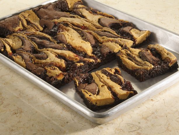 Peanut Butter and Jelly Brownies