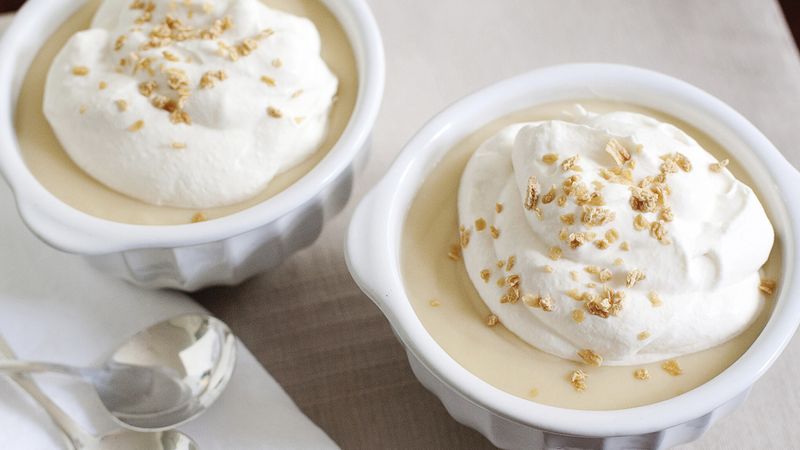 Butterscotch Pudding with Maple Whipped Cream