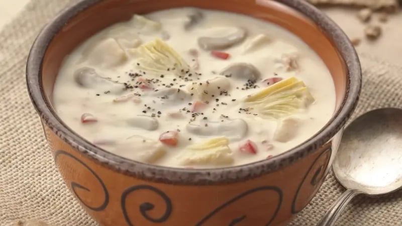 Clam Chowder with Artichokes