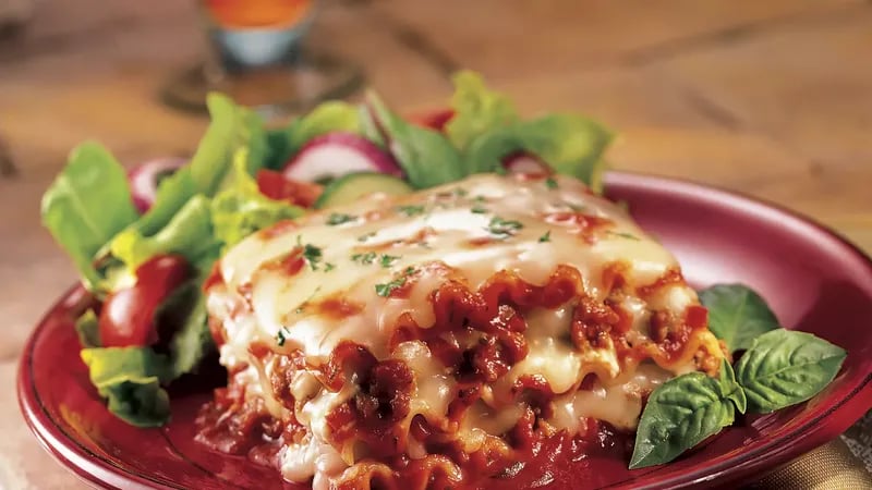 Classic Lasagna with Turkey Sausage