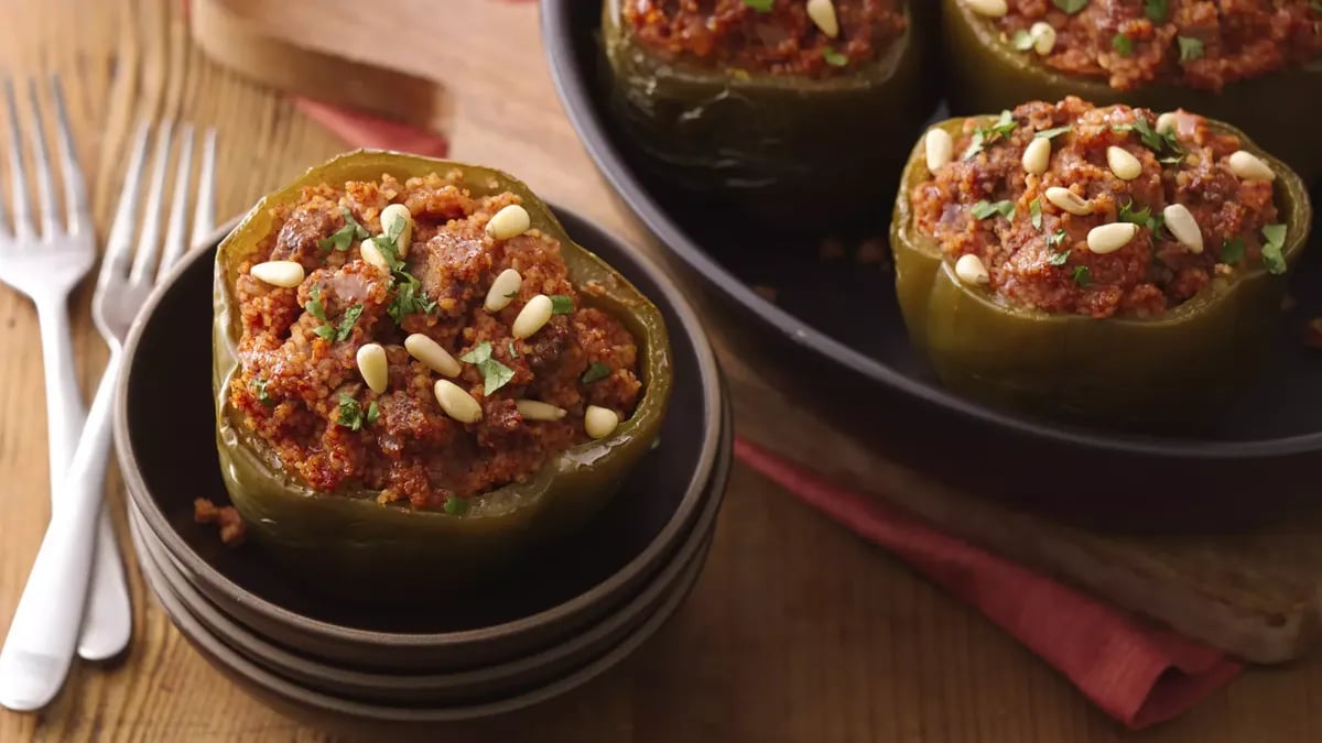 Slow-Cooker Couscous-Stuffed Peppers