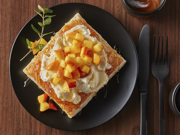 Peaches 'n Honey Puff Brick Toast