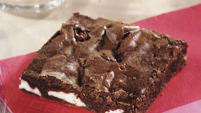 Mint-in-the-Middle Brownies