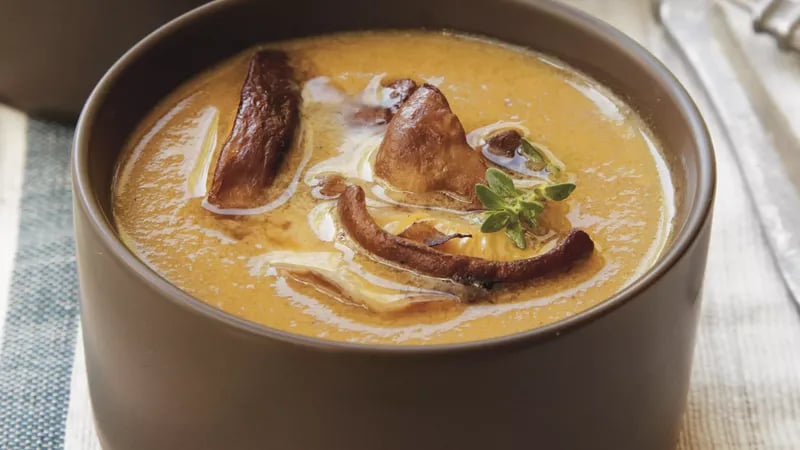 Caramelized Onion and Mushroom Bisque
