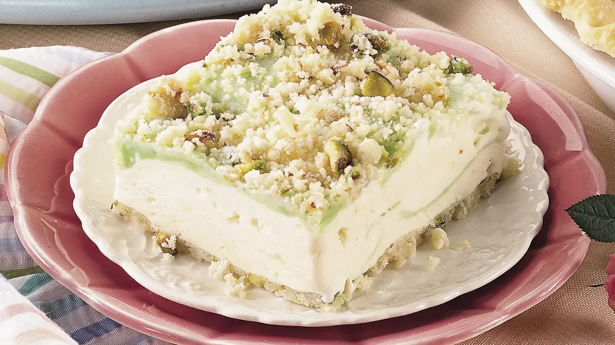 Pistachio-Lime Ice Cream Squares
