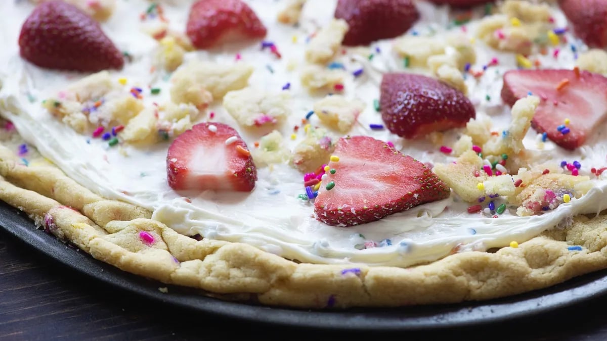 Rainbow Chip Fruit Pizza