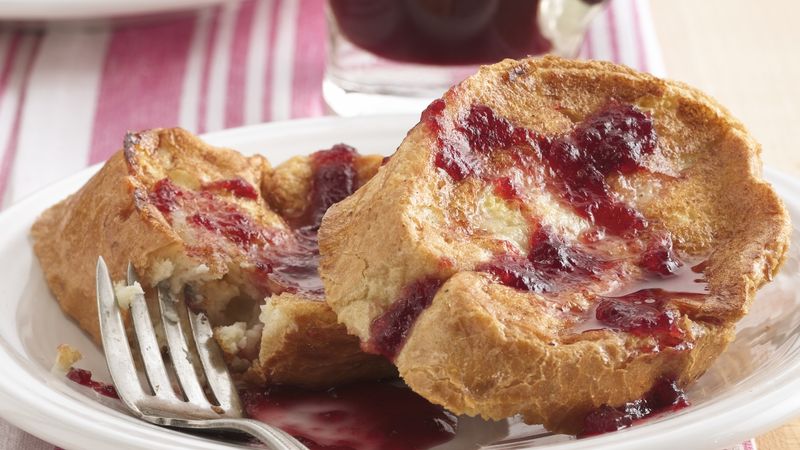 French Toast with Raspberry-Cranberry Syrup
