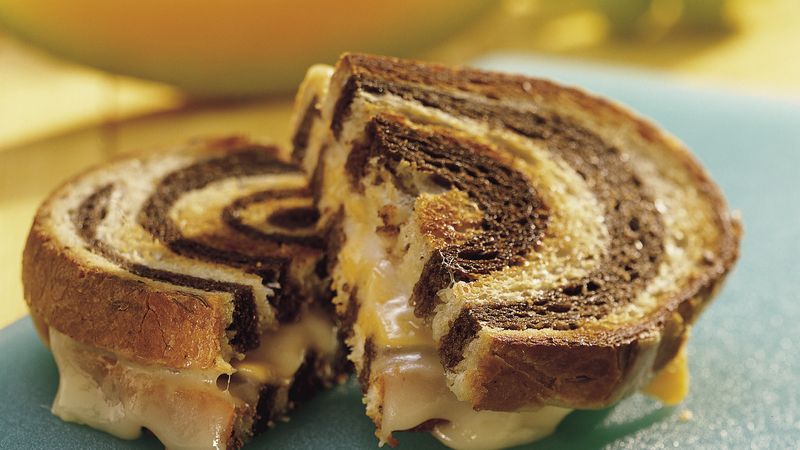 Double-Decker Grilled Cheese Sandwiches
