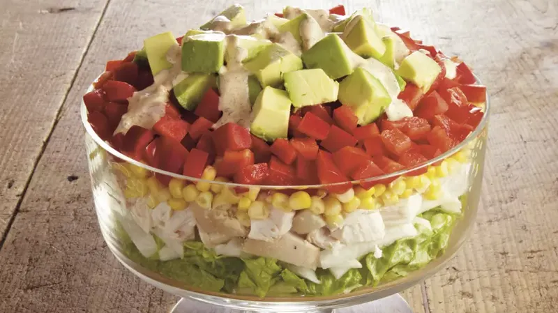 Southwest Layered Chicken Salad