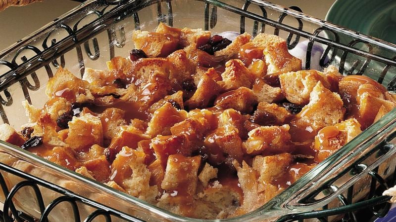 Bread Pudding with Bourbon Sauce (lighter recipe)