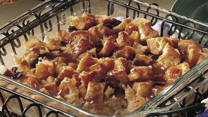 Bread Pudding with Bourbon Sauce (lighter recipe)