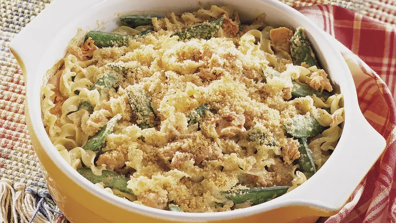 Salmon Alfredo Bake