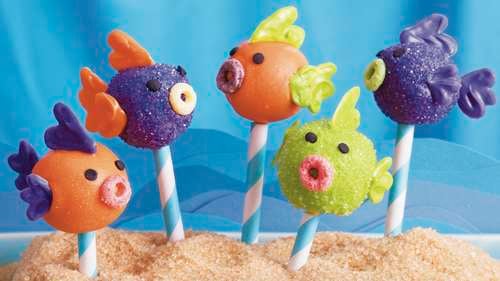 Fishing Bobber Cake Pops, 24 Fish Themed Cake Pops, Fish Cake Pops