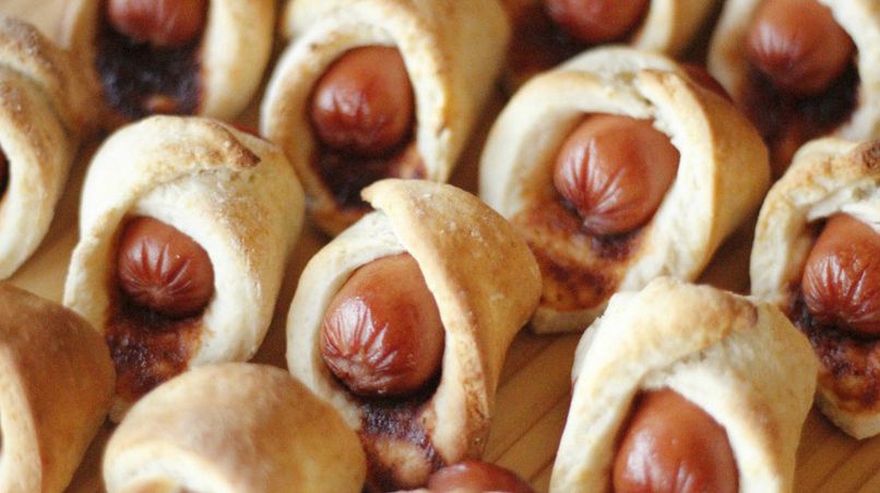 Pigs in a Blanket with Chipotle BBQ Sauce