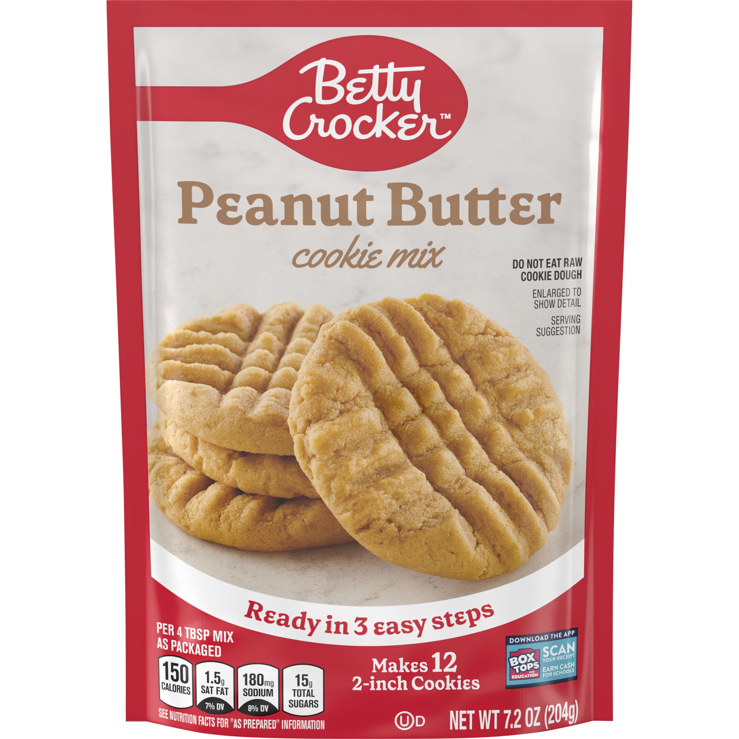 Betty Crocker™ Snack Size Peanut Butter Cookie Mix - Front