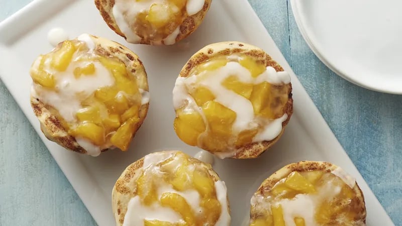 2-Ingredient Peach Pie Cups