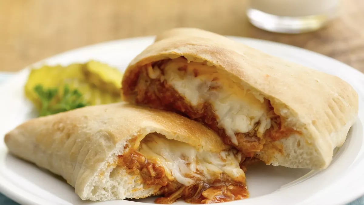 Barbecued Chicken Calzones