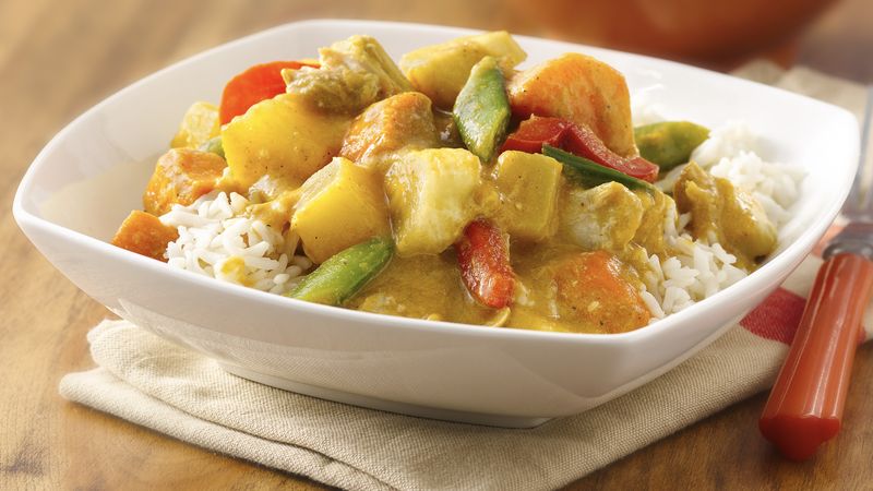 Slow-Cooker Chicken-Coconut-Pineapple Curry