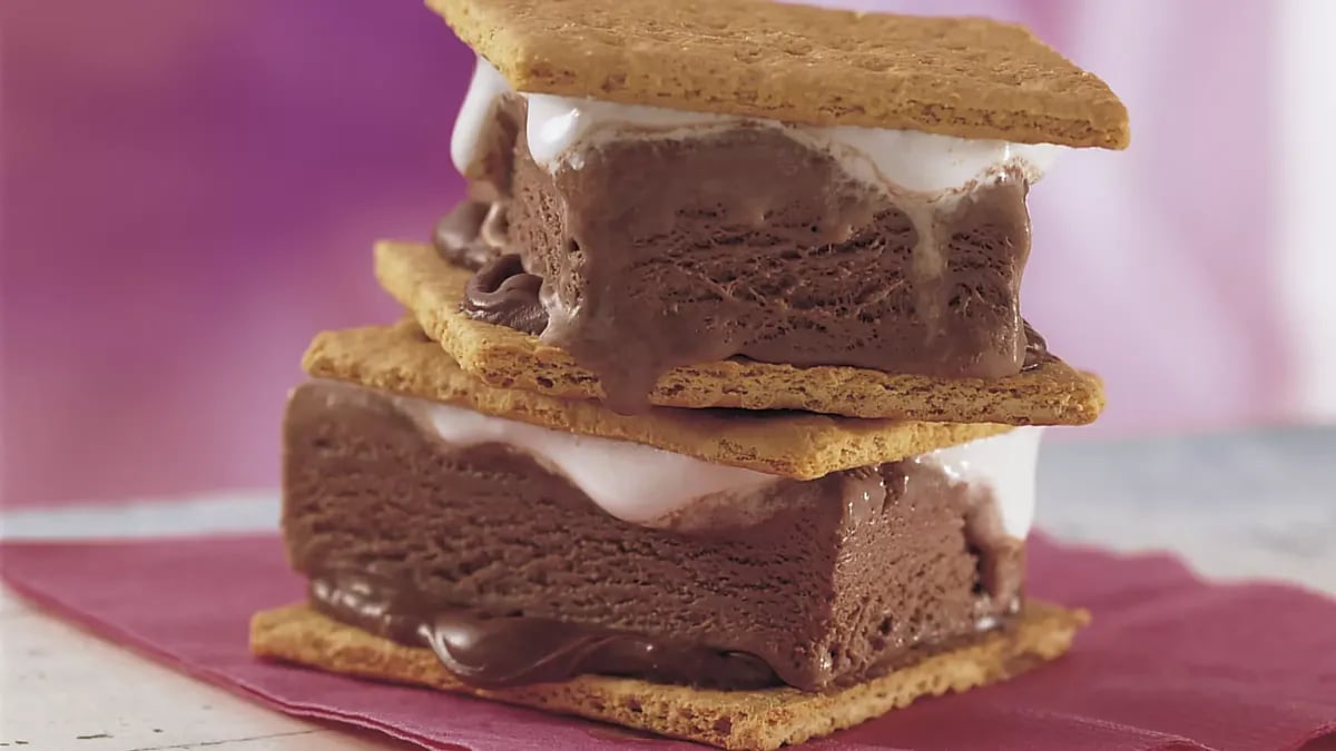 S'mores Ice-Cream Sandwiches