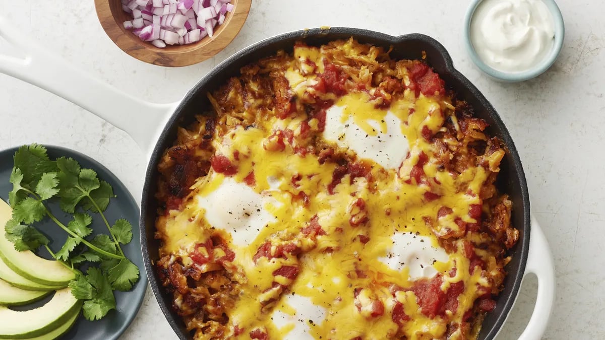 Huevos Rancheros Hash Brown Skillet