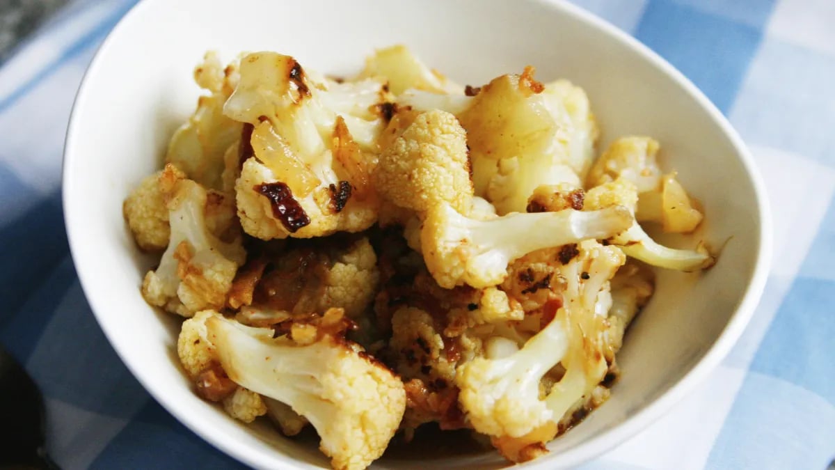 German Roasted Cauliflower Salad