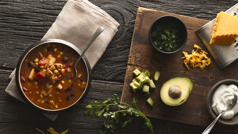 Slow-Cooker Chicken Taco Soup | Progresso
