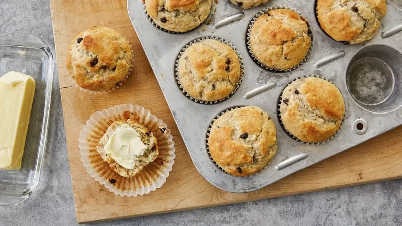 Chocolate Chip-Banana Muffins