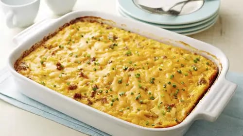 Overnight Country Sausage and Hash Brown Casserole