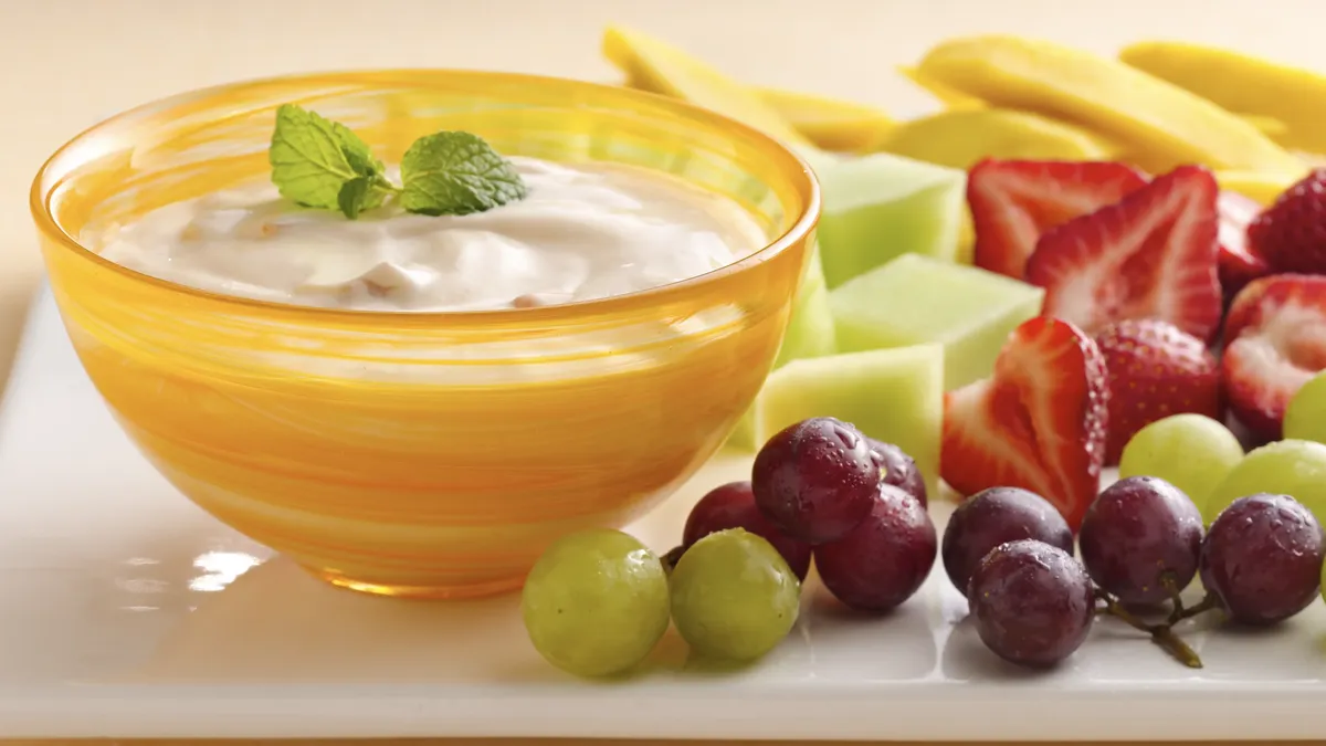 Apricot Mango Yogurt  Fruit Dip