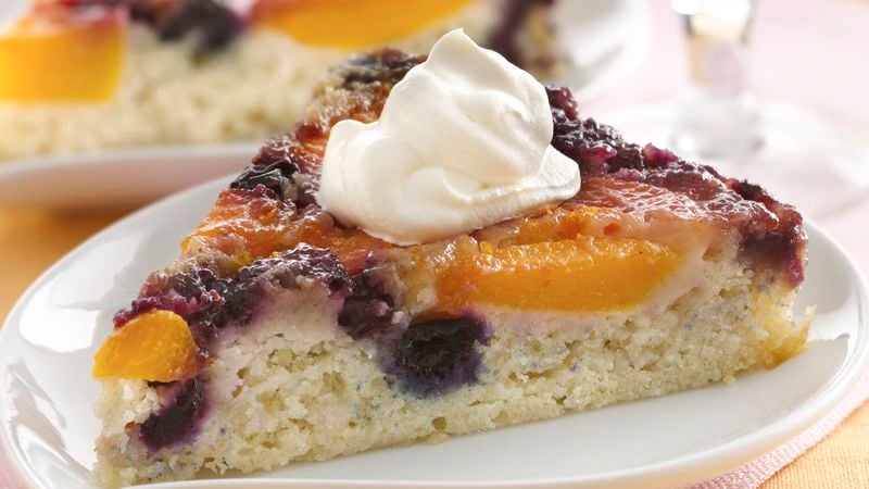 Peach-Blueberry Upside-Down Cake