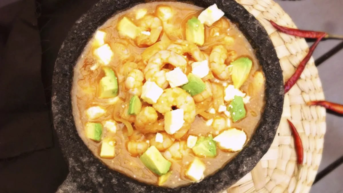 Mexican Molcajete Shrimp