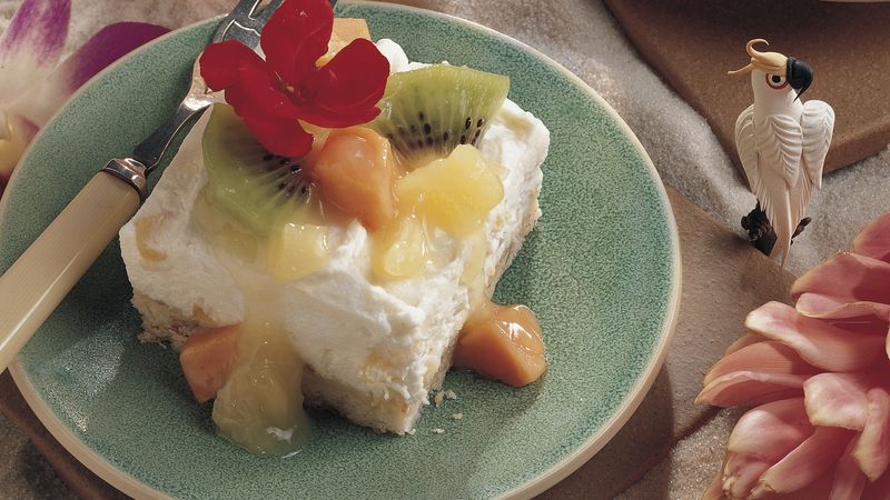 Creamy Tropical Dessert (lighter recipe)