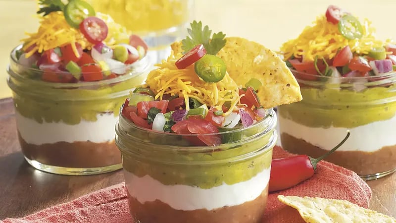 Taco Dip in a Jar