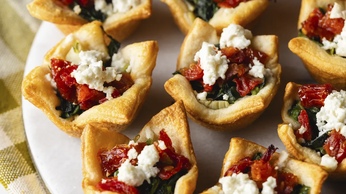  Spinach, Artichoke, and Feta Bites