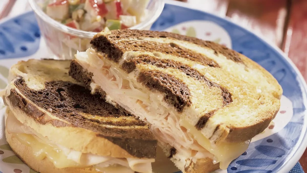 Smoked Turkey Reuben Sandwiches