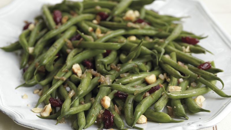Cranberry-Hazelnut Green Beans