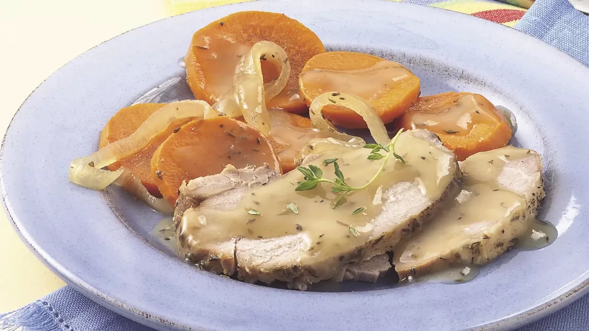 Slow-Cooker Winter Pork Roast Dinner